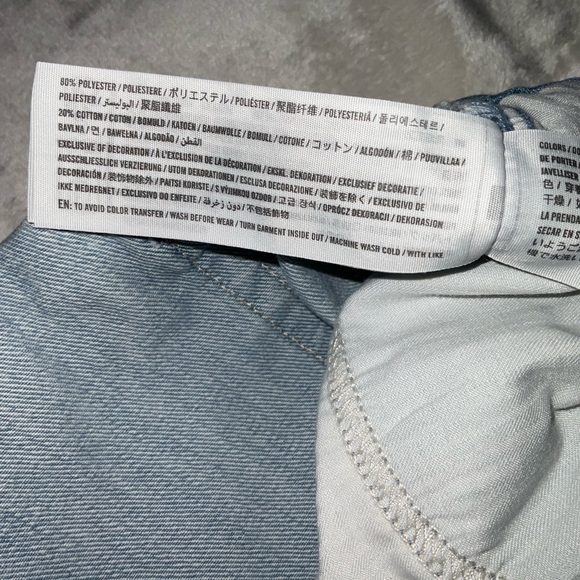 Hollister Low Rise Taper Baggy Light Blue Jeans 8L/29L - Picture 5 of 6